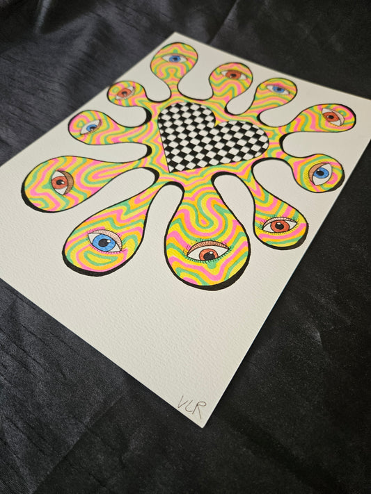 Colorful Splat with Eyes