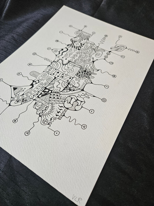 Black and White Abstract art