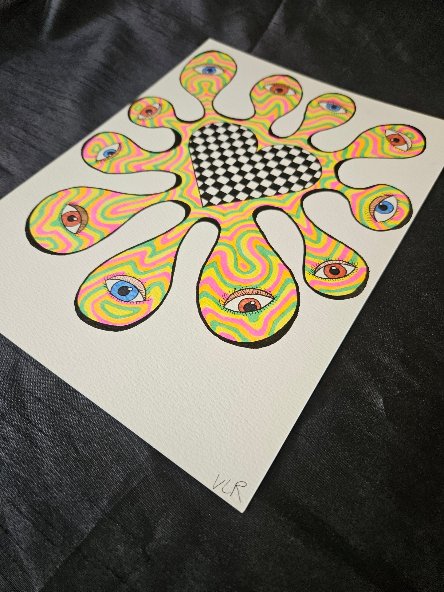 Colorful Splat with Eyes