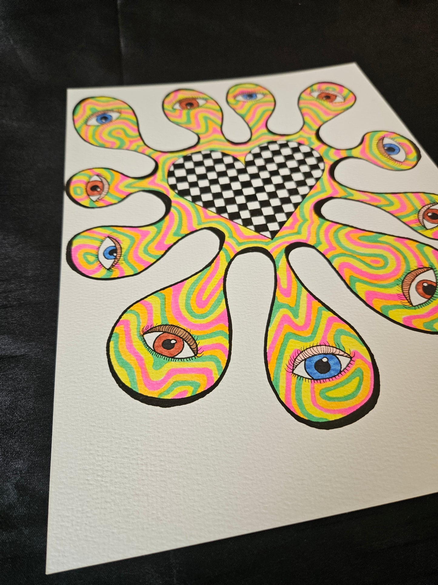 Colorful Splat with Eyes