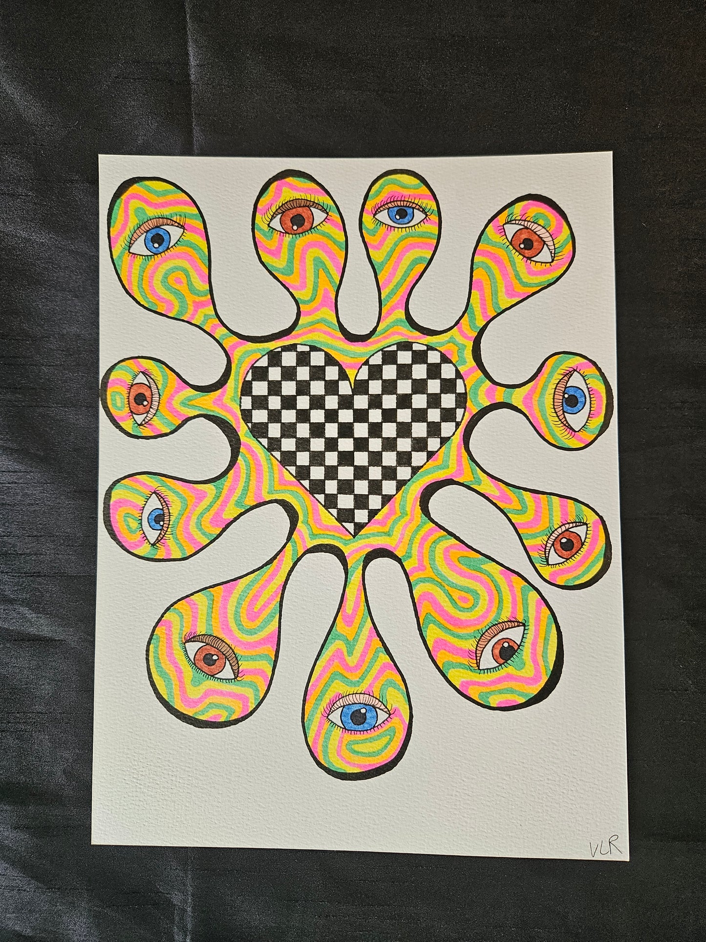 Colorful Splat with Eyes