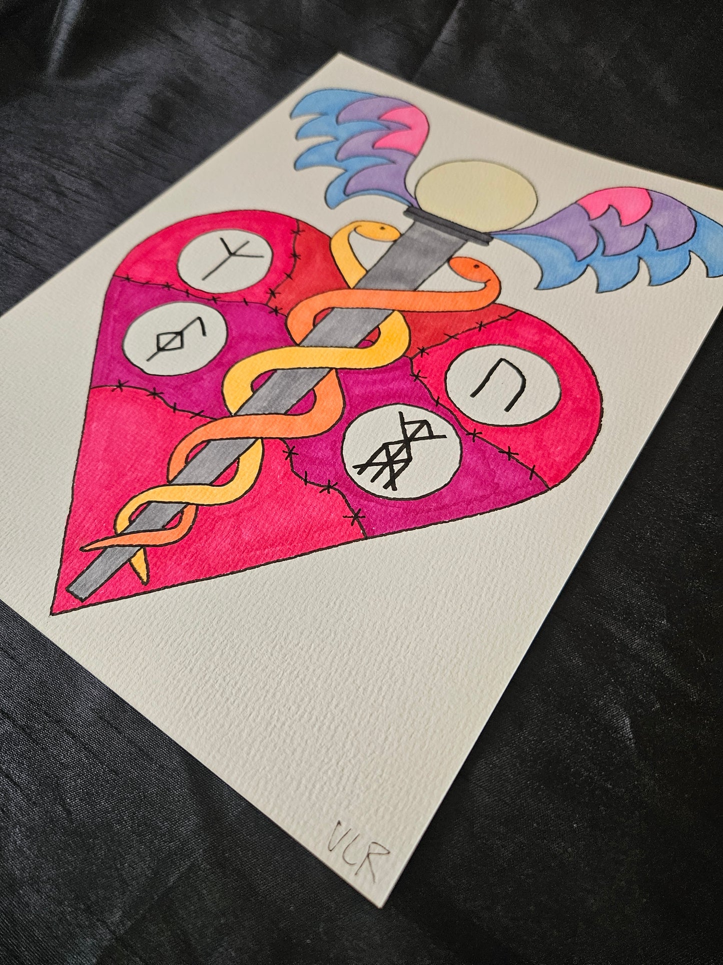 Healthy heart drawing