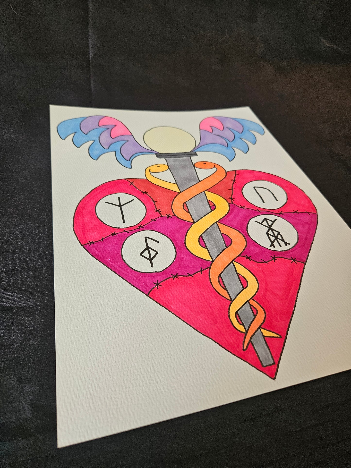 Healthy heart drawing