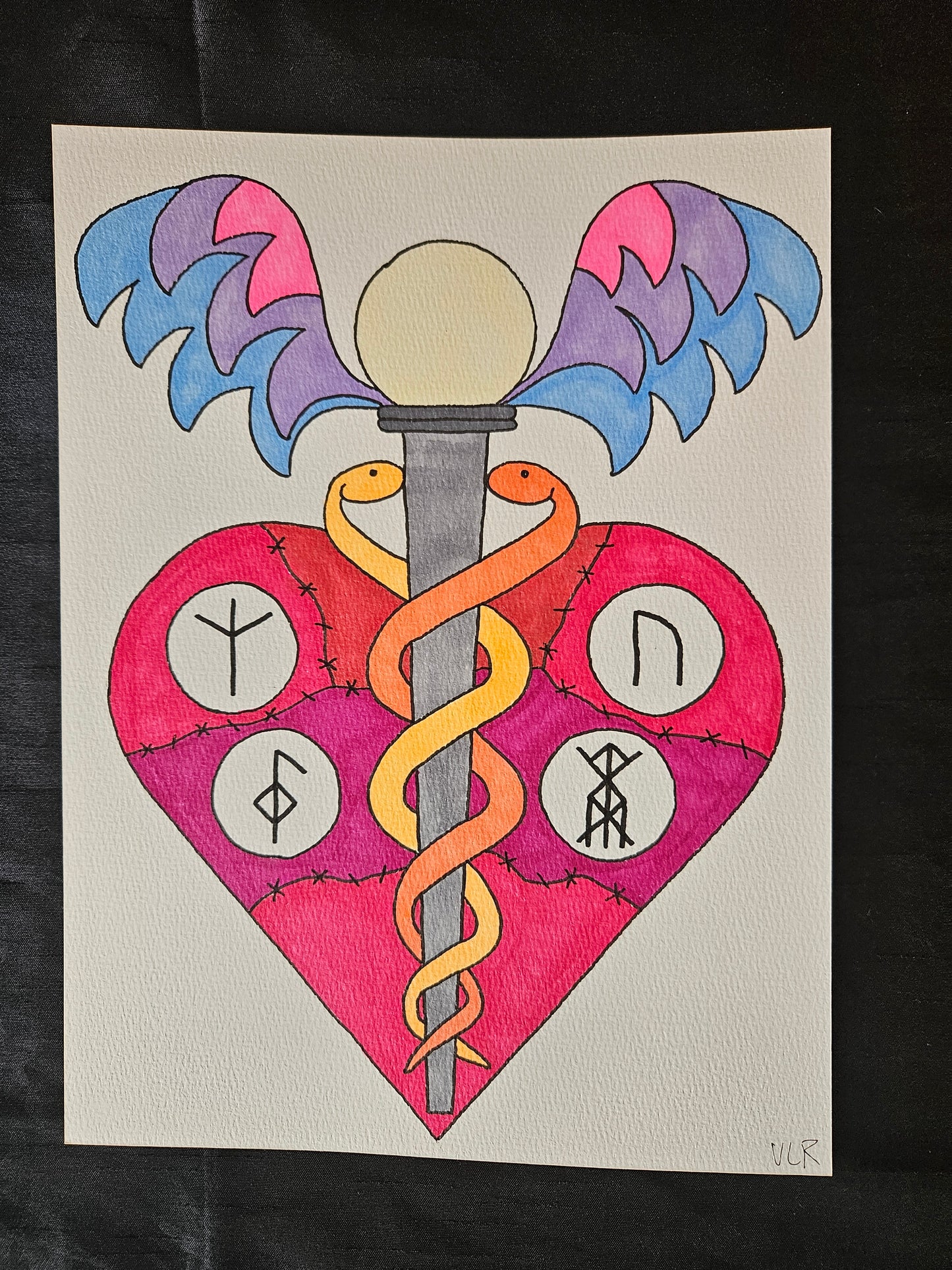 Healthy heart drawing