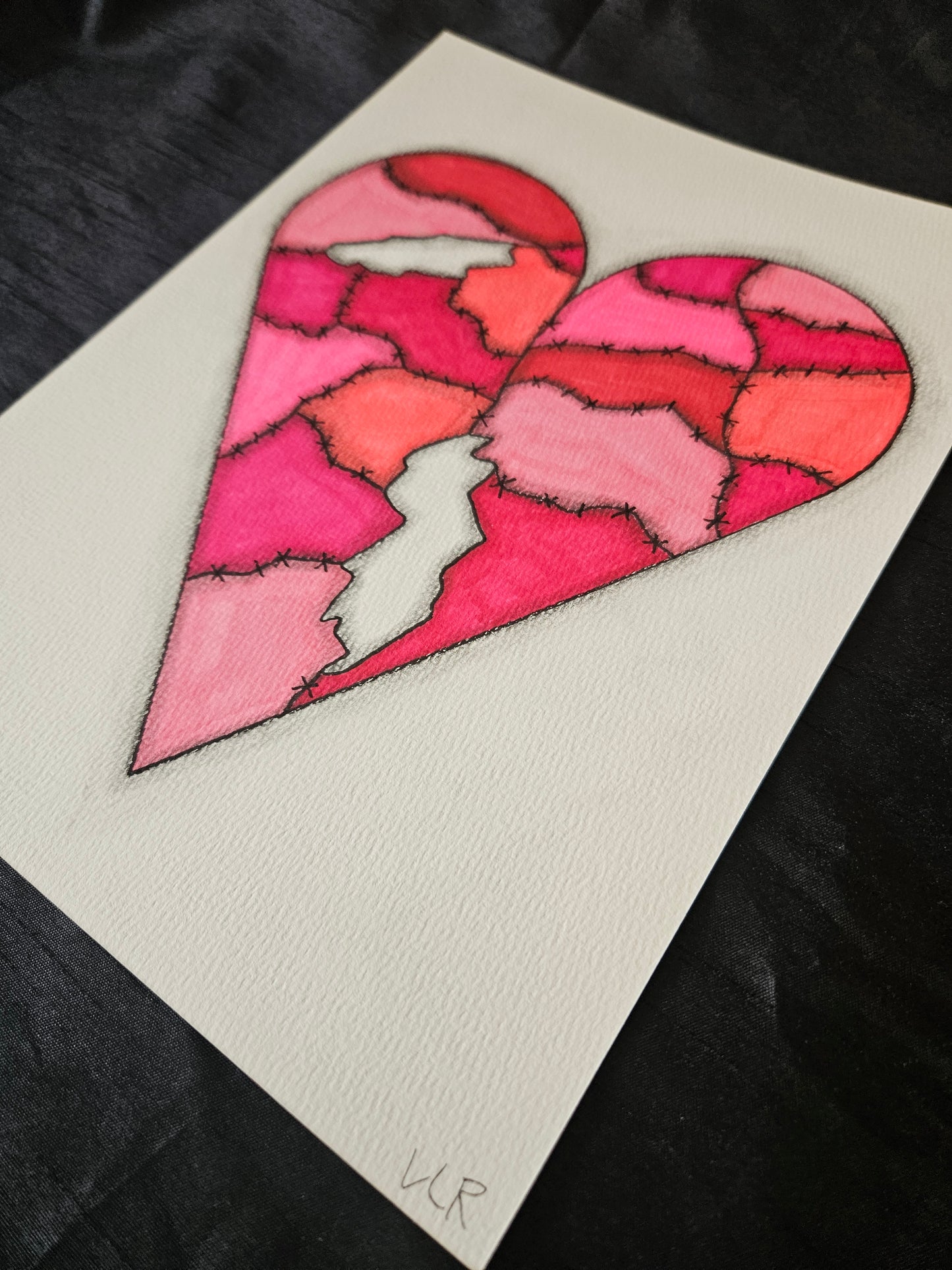 Resilient heart drawing