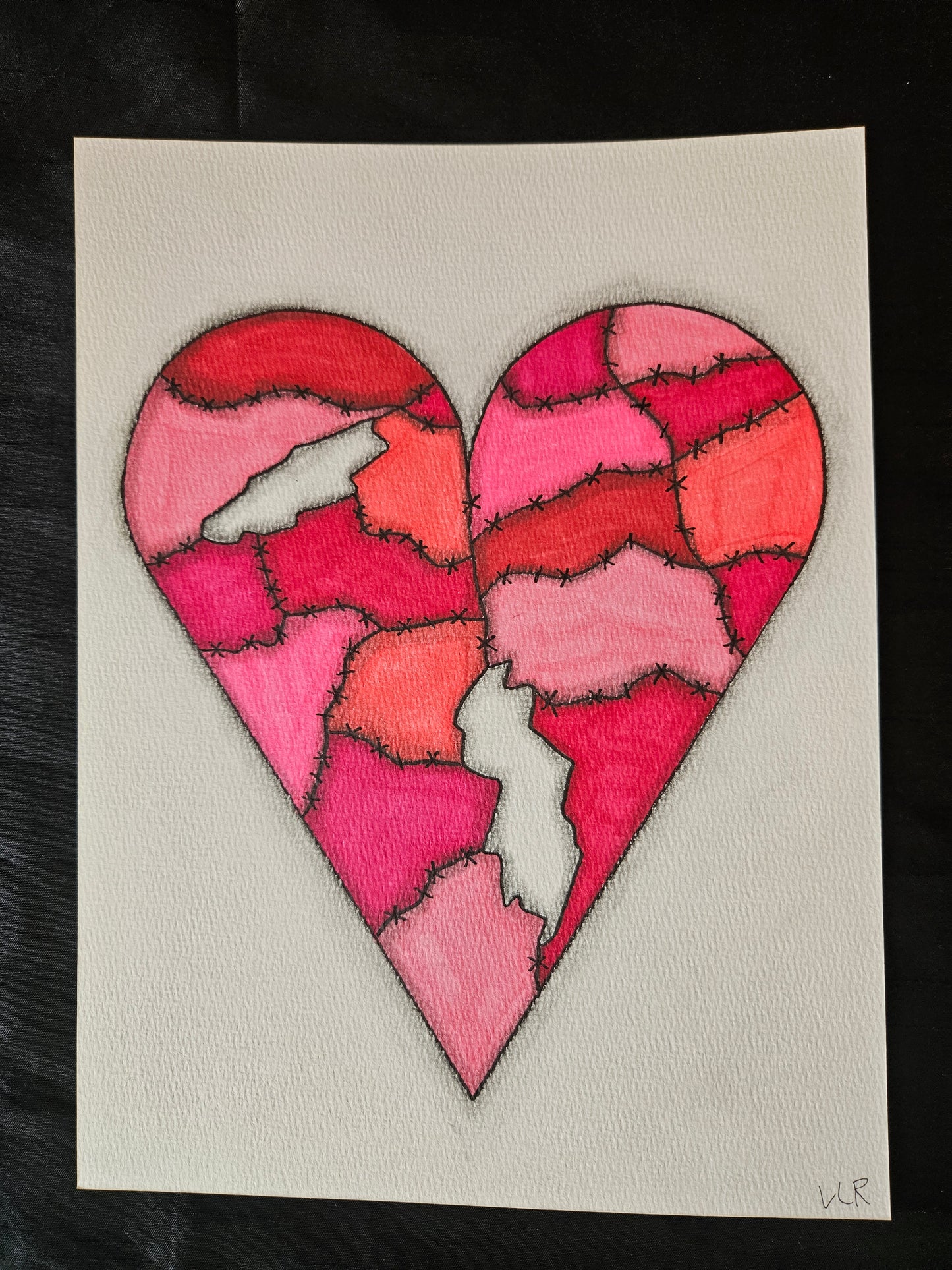Resilient heart drawing