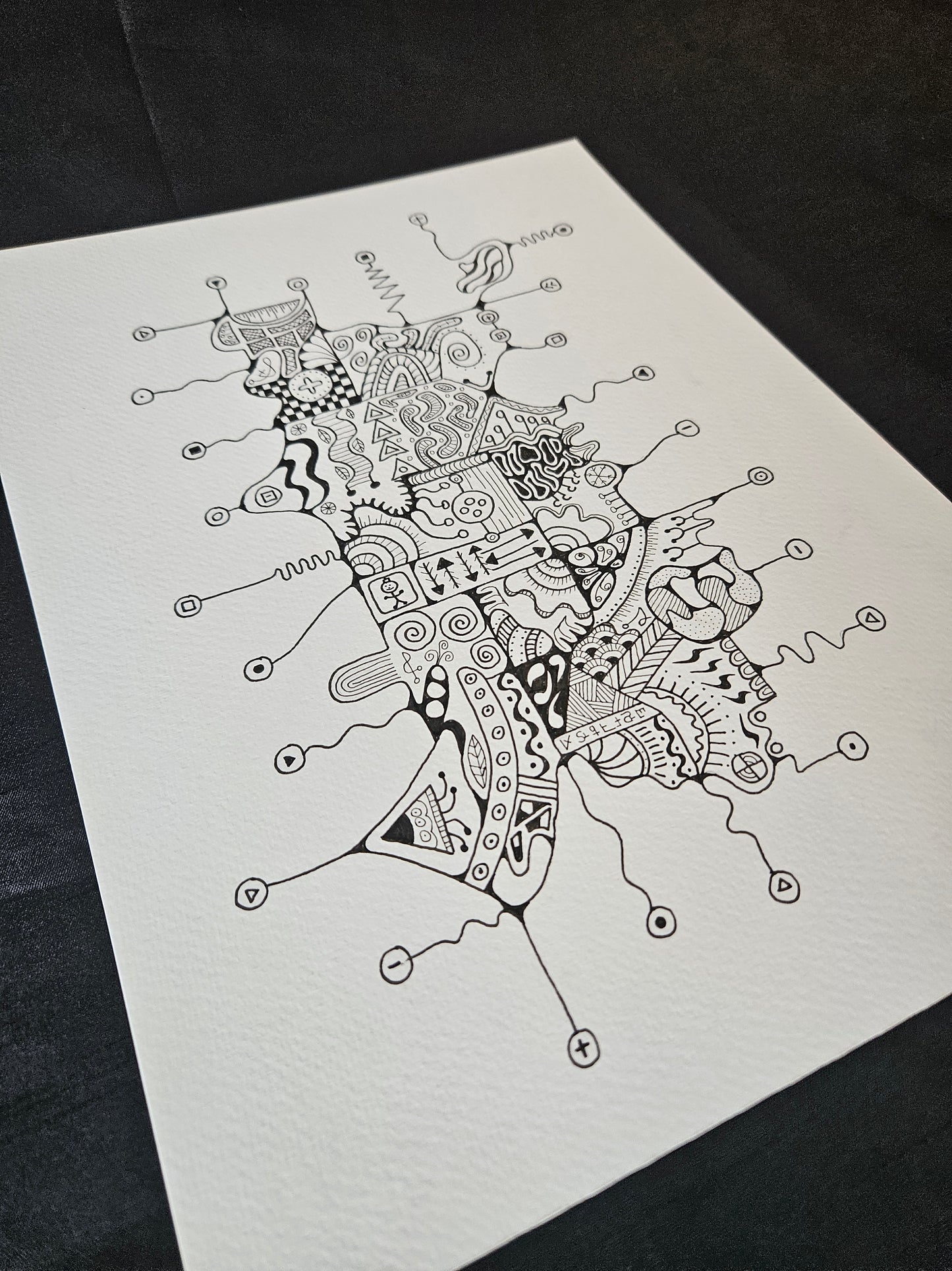 Black and White Abstract art