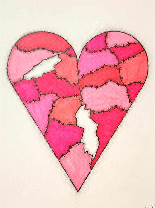 Resilient heart drawing