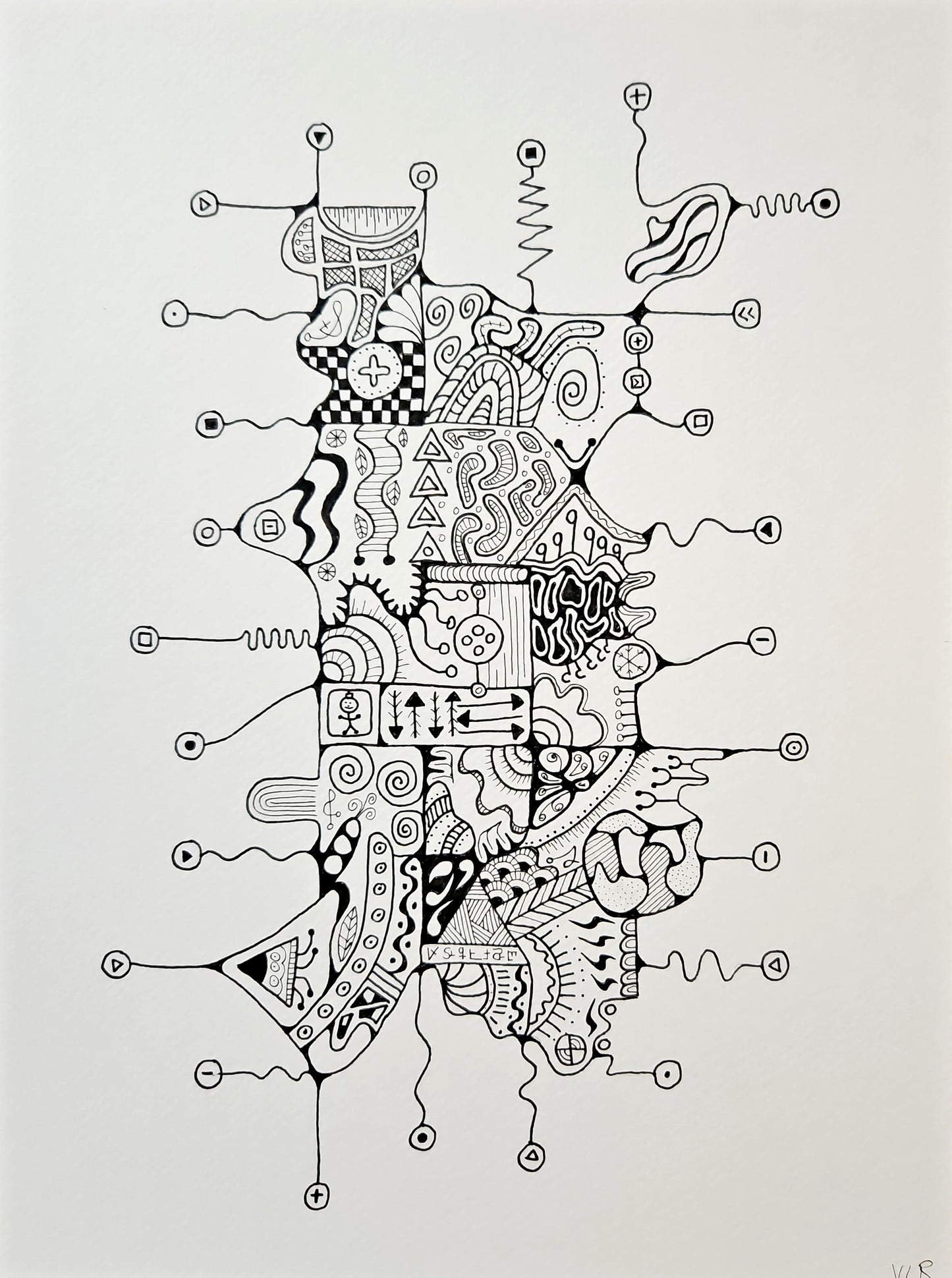 Black and White Abstract art